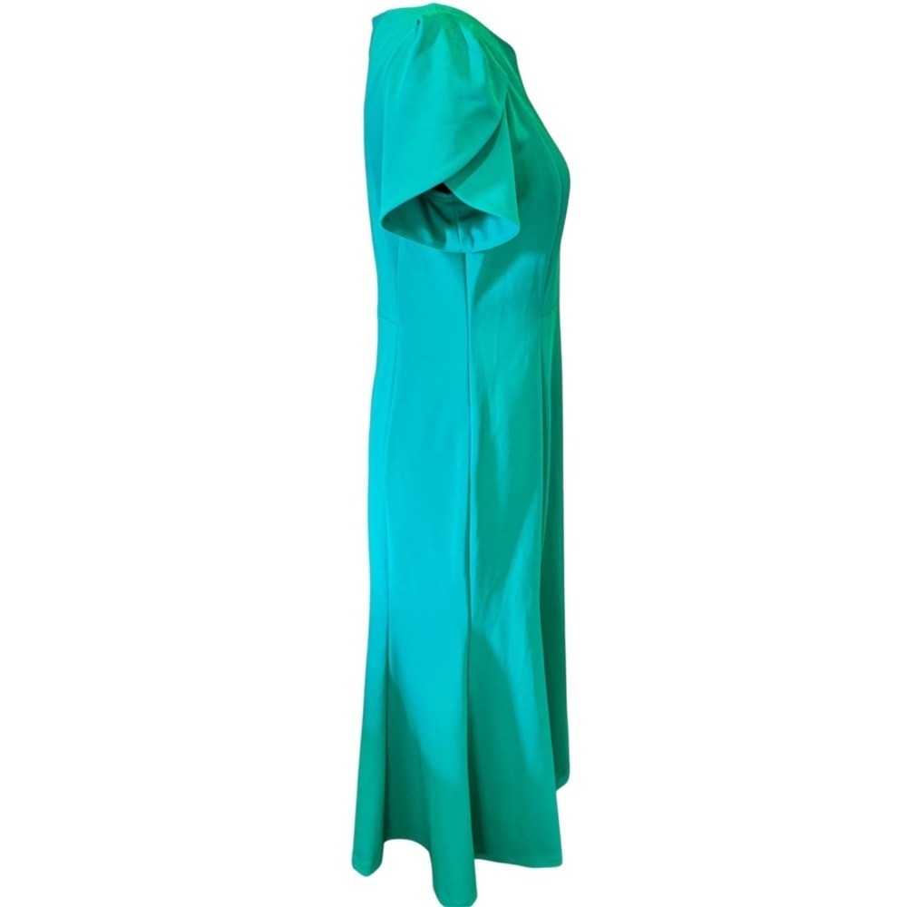Calvin Klein Scuba Crepe Short Petal Sleeve Crew Neck Sheath Dress, size 10 - Picture 3 of 16